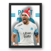 Cadre Dimitri Payet - OM | Magicien du Vélodrome – Affiche encadrée personnalisée - Cadre Perso