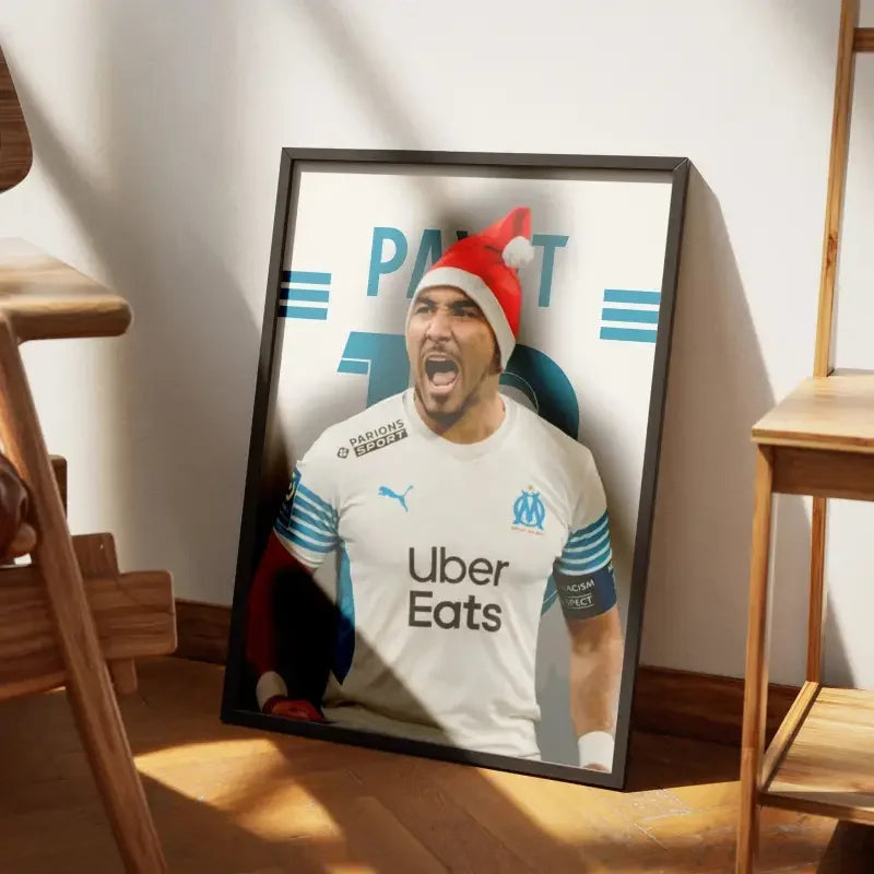 Cadre Dimitri Payet - OM | Magicien du Vélodrome – Affiche encadrée personnalisée - Cadre Perso