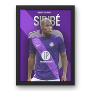 Cadre Djibril Sidibé - Le Roc du Toulouse FC – Affiche encadrée personnalisée - Cadre Perso