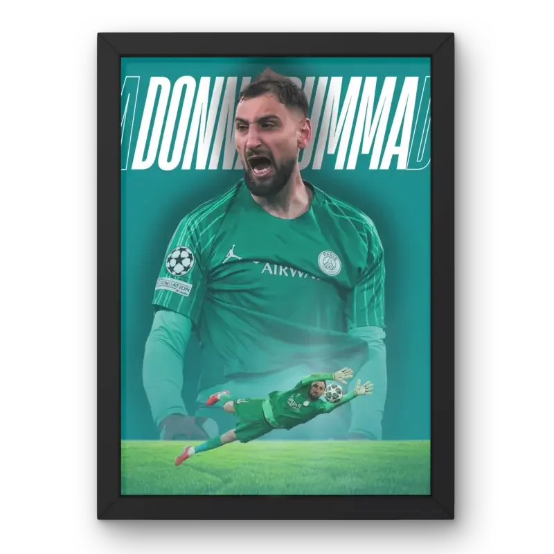Cadre Donnarumma - PSG – Affiche encadrée personnalisée - Cadre Perso
