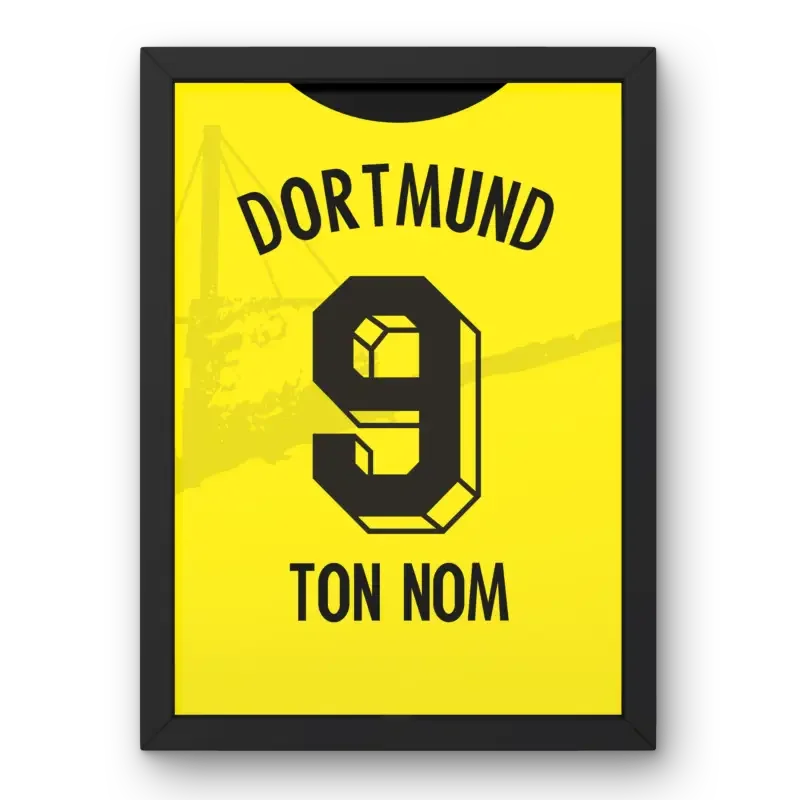 Cadre Dortmund Domicile 2023-2024 – Affiche encadrée personnalisée - Cadre Perso