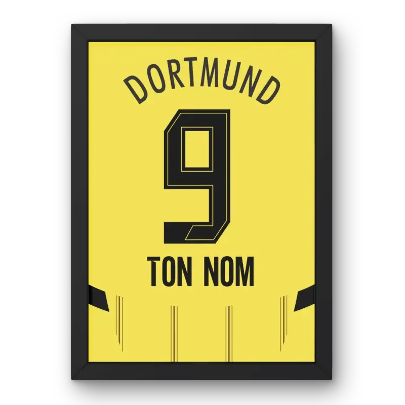 Cadre Dortmund Domicile 2024-2025 – Affiche encadrée personnalisée - Cadre Perso