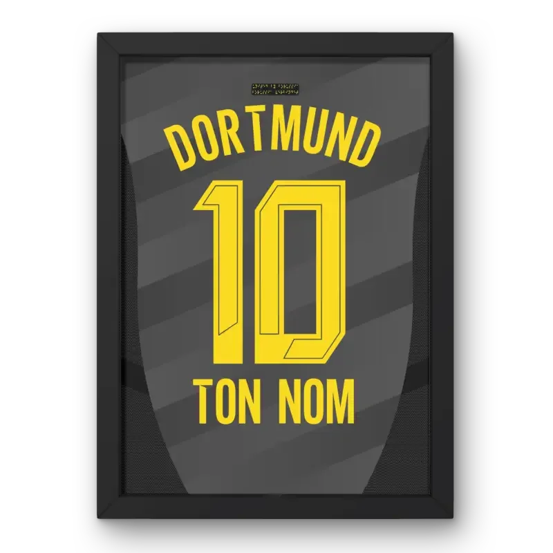 Cadre Dortmund Extérieur 2024-2025 – Affiche encadrée personnalisée - Cadre Perso