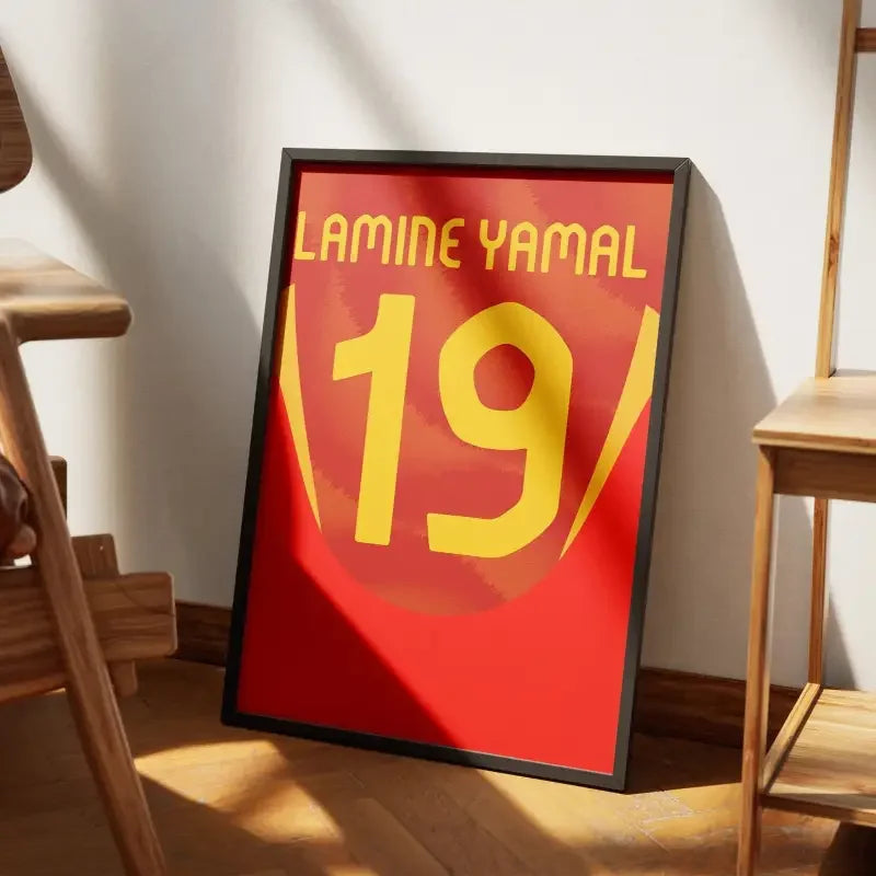 Cadre Espagne Domicile Euro 2024 – Affiche encadrée personnalisée - Cadre Perso