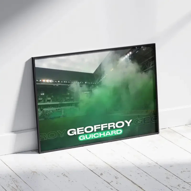 Cadre Geoffroy-Guichard | L'âme des Verts – Affiche encadrée personnalisée - Cadre Perso