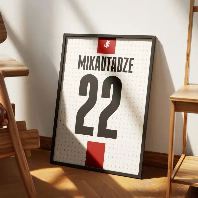 Cadre Géorgie Domicile Euro 2024 – Affiche encadrée personnalisée - Cadre Perso