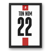 Cadre Géorgie Domicile Euro 2024 – Affiche encadrée personnalisée - Cadre Perso