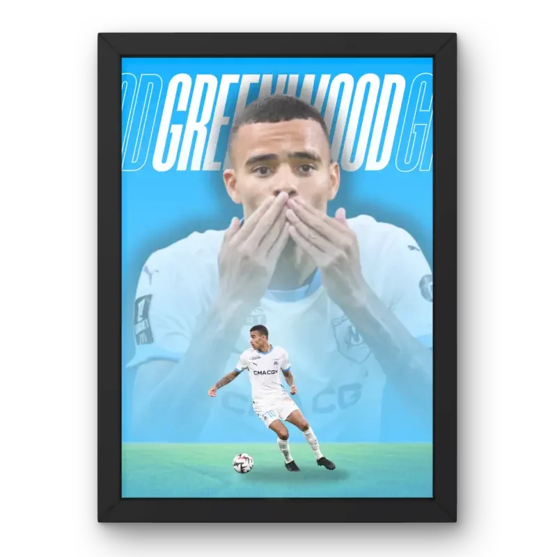 Cadre Greenwood - OM – Affiche encadrée personnalisée - Cadre Perso