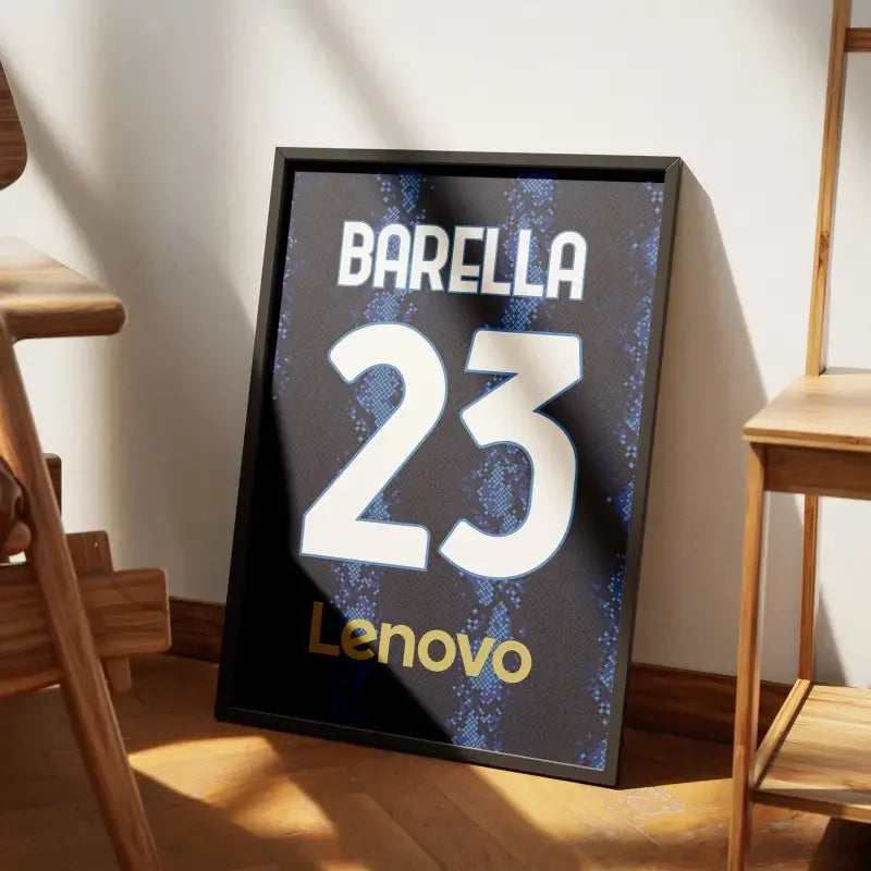 Cadre Inter Milan Domicile 2021-2022 – Affiche encadrée personnalisée - Cadre Perso