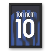 Cadre Inter Milan Domicile 2023-2024 – Affiche encadrée personnalisée - Cadre Perso