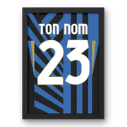 Cadre Inter Milan Domicile 2024-2025 – Affiche encadrée personnalisée - Cadre Perso