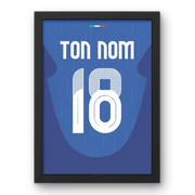 Cadre Italie Domicile Euro 2024 – Affiche encadrée personnalisée - Cadre Perso