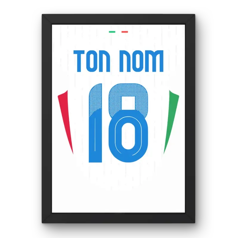 Cadre Italie Extérieur Euro 2024 – Affiche encadrée personnalisée - Cadre Perso