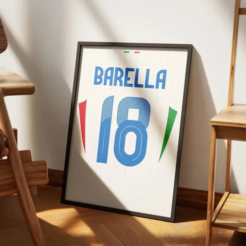 Cadre Italie Extérieur Euro 2024 – Affiche encadrée personnalisée - Cadre Perso