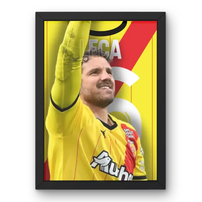 Cadre Jean-Louis Leca - Le Mur du RC Lens – Affiche encadrée personnalisée - Cadre Perso