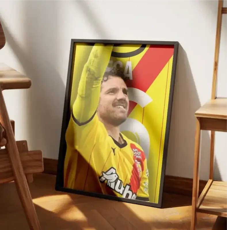 Cadre Jean-Louis Leca - Le Mur du RC Lens – Affiche encadrée personnalisée - Cadre Perso