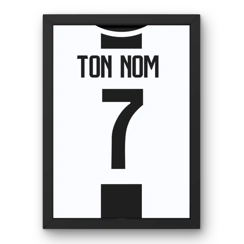 Cadre Juventus Domicile 2018-2019 – Affiche encadrée personnalisée - Cadre Perso