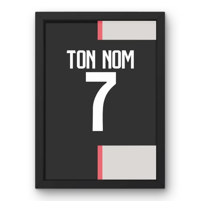 Cadre Juventus Domicile 2019-2020 – Affiche encadrée personnalisée - Cadre Perso