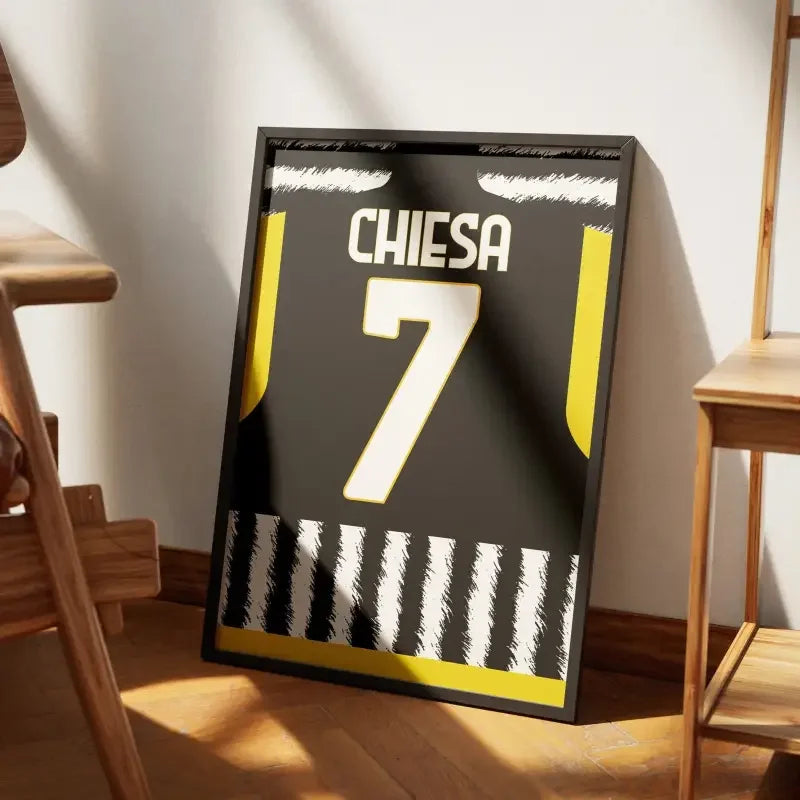 Cadre Juventus Domicile 2023-2024 – Affiche encadrée personnalisée - Cadre Perso
