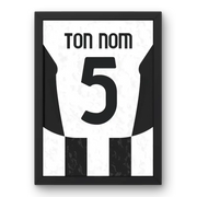 Cadre Juventus Domicile 2024-2025 – Affiche encadrée personnalisée - Cadre Perso