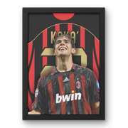 Cadre Kaká - L'Étoile du Milan AC 2006 – Affiche encadrée personnalisée - Cadre Perso