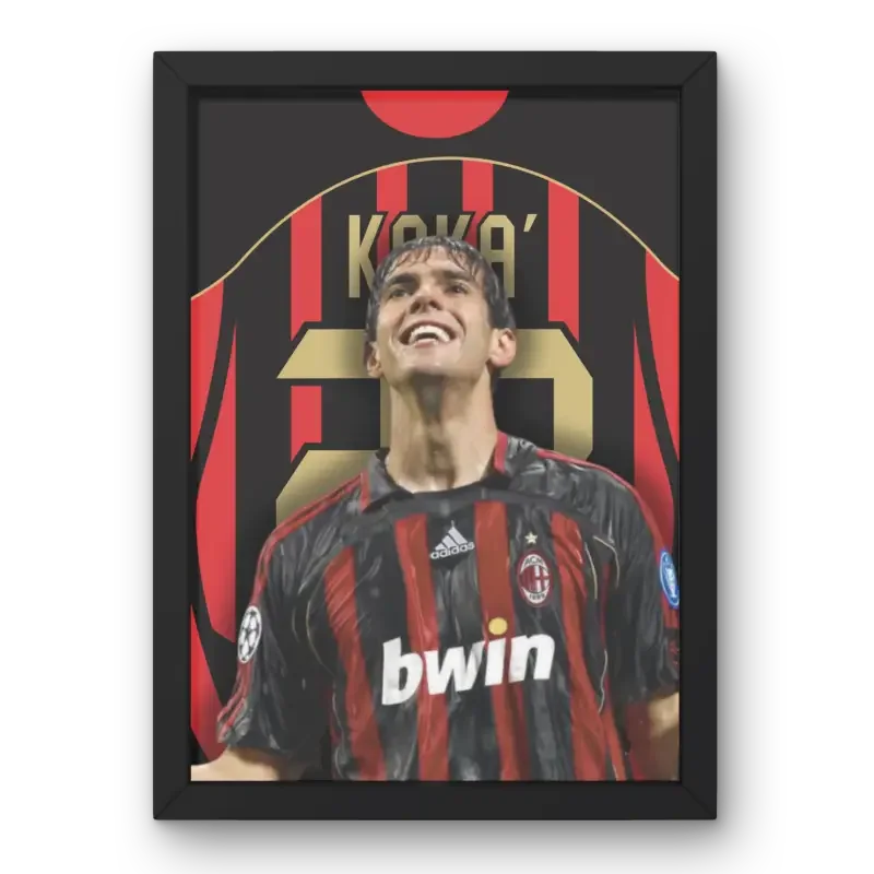 Cadre Kaká - L'Étoile du Milan AC 2006 – Affiche encadrée personnalisée - Cadre Perso
