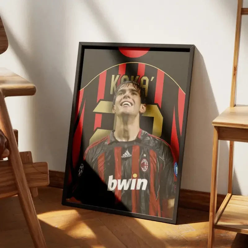 Cadre Kaká - L'Étoile du Milan AC 2006 – Affiche encadrée personnalisée - Cadre Perso