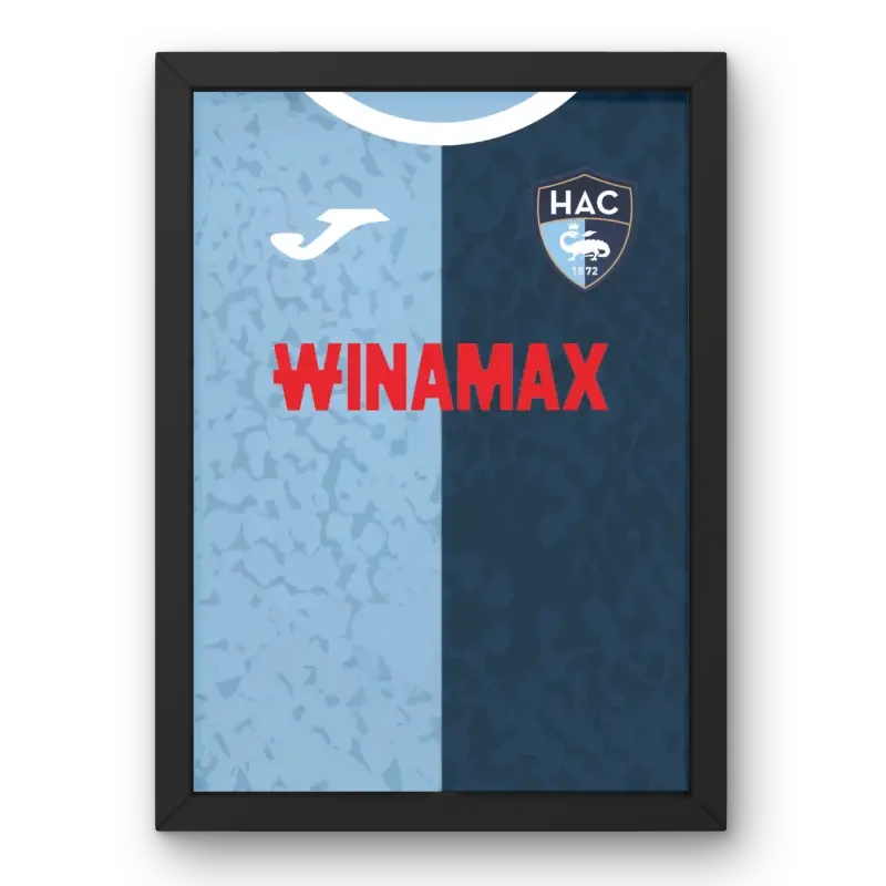 Cadre LE HAVRE 2024-25 (AVANT) – Affiche encadrée personnalisée - Cadre Perso