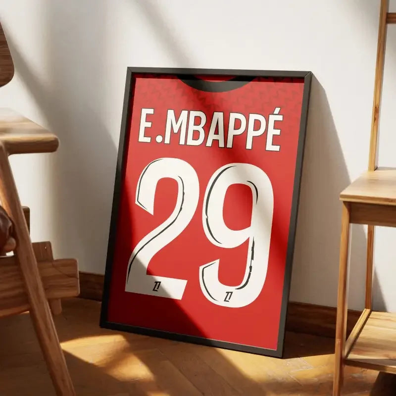 Cadre Lille Domicile 2024-2025 – Affiche encadrée personnalisée - Cadre Perso
