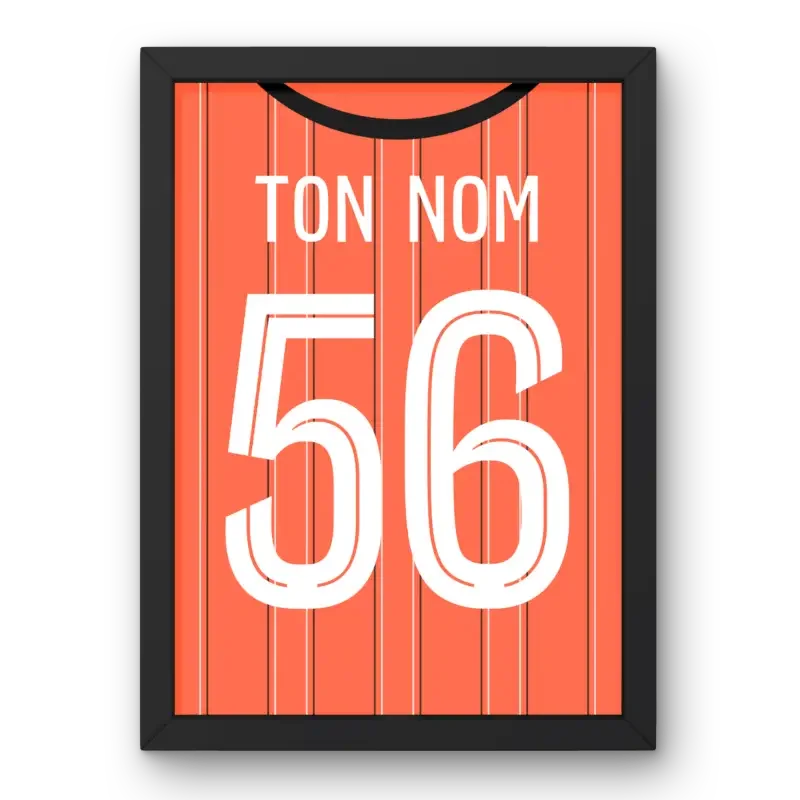 Cadre Lorient Domicile 2024-2025 – Affiche encadrée personnalisée - Cadre Perso
