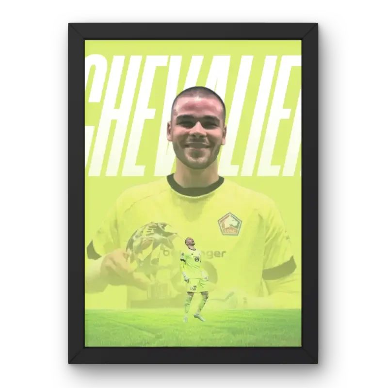 Cadre Lucas Chevalier - LOSC Lille – Affiche encadrée personnalisée - Cadre Perso