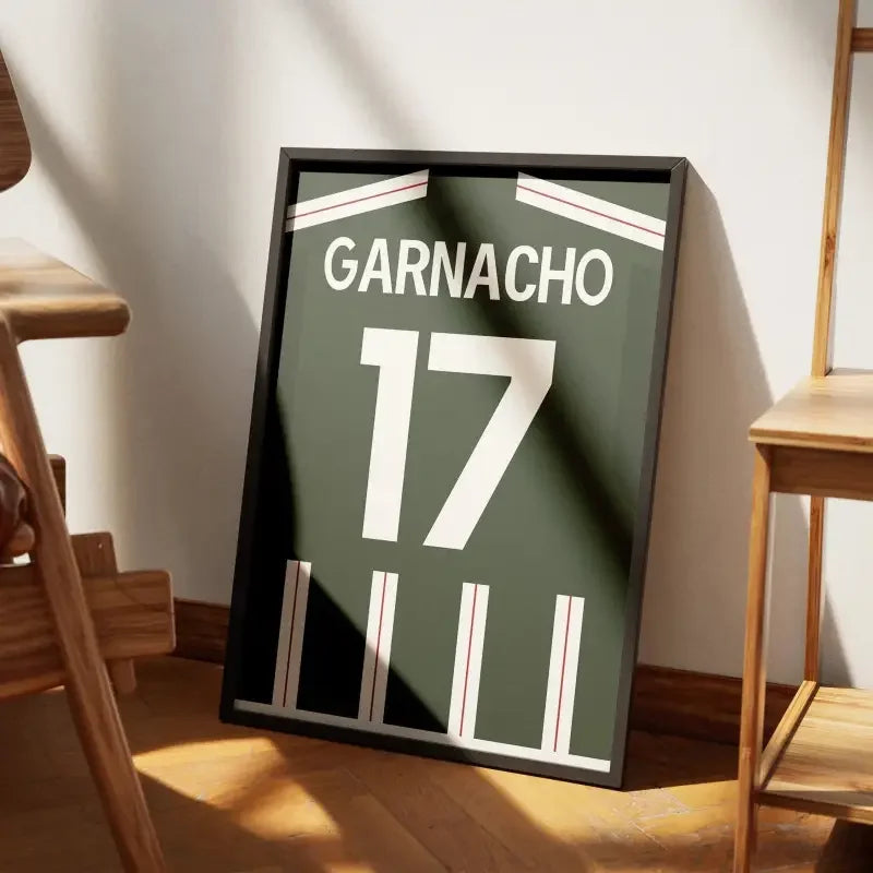 Cadre Manchester United Extérieur 2023-2024 – Affiche encadrée personnalisée - Cadre Perso