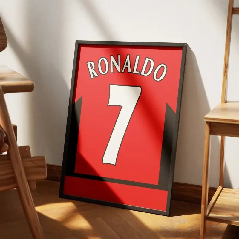Cadre Manchester United Rétro 2002-2004 – Affiche encadrée personnalisée - Cadre Perso