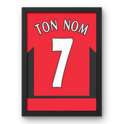 Cadre Manchester United Rétro 2002-2004 – Affiche encadrée personnalisée - Cadre Perso