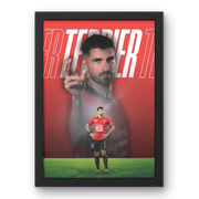 Cadre Martin Terrier - Stade Rennais – Affiche encadrée personnalisée - Cadre Perso