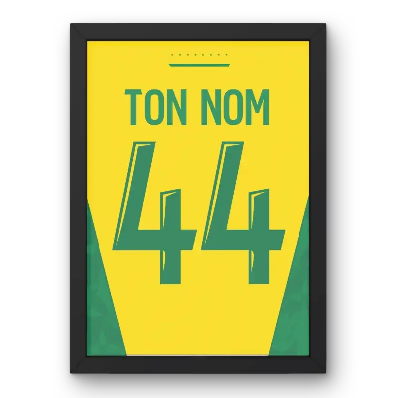 Cadre Nantes Domicile 2024-2025 – Affiche encadrée personnalisée - Cadre Perso