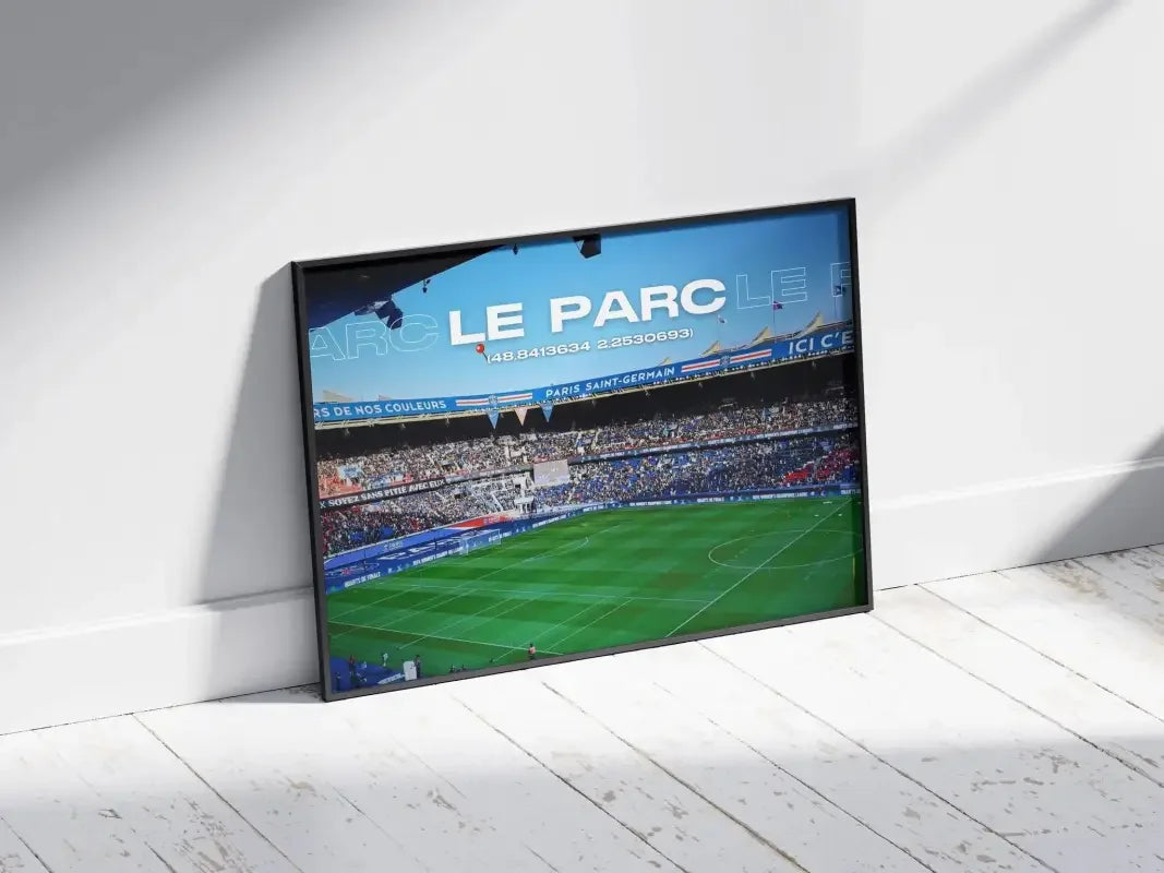 Cadre Parc des Princes | L'Icone du Football Parisien – Affiche encadrée personnalisée - Cadre Perso