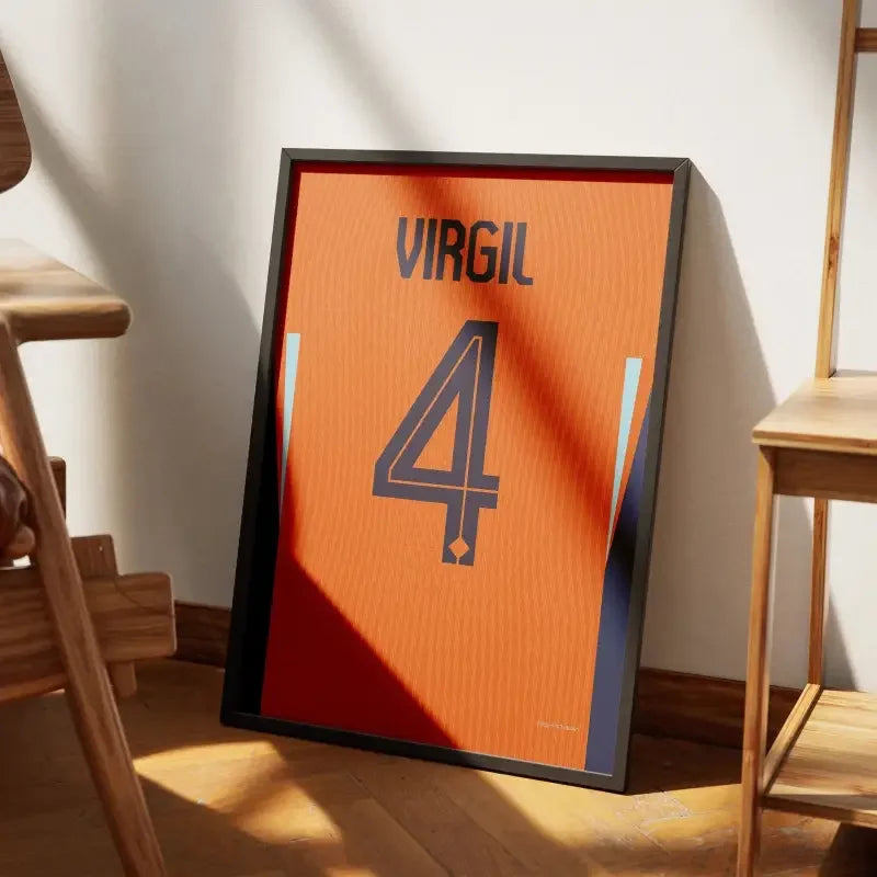 Cadre Pays-Bas Domicile Euro 2024 – Affiche encadrée personnalisée - Cadre Perso
