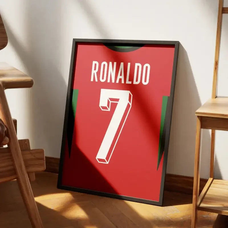 Cadre Portugal Domicile Euro 2024 – Affiche encadrée personnalisée - Cadre Perso