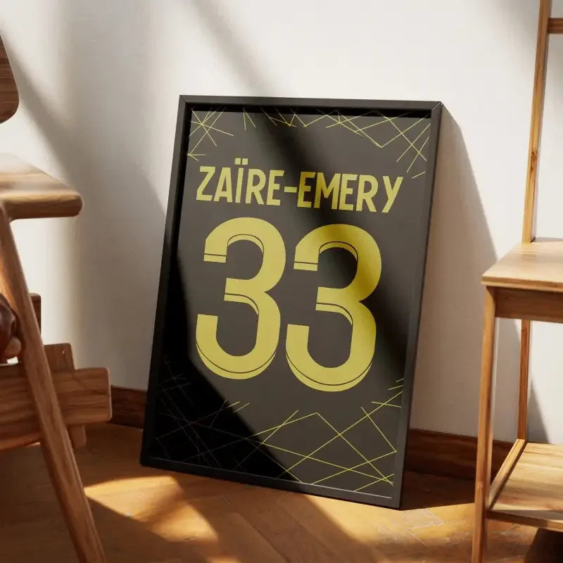 Cadre PSG Fourth 2022-2023 – Affiche encadrée personnalisée - Cadre Perso