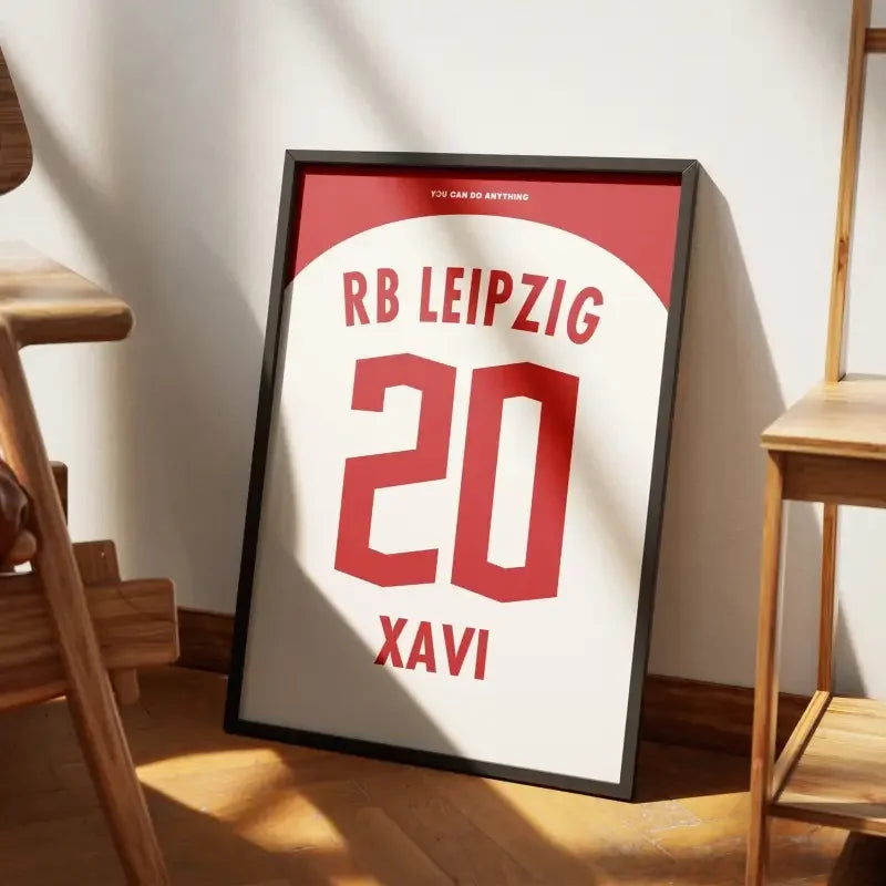 Cadre RB Leipzig Domicile 2023-2024 – Affiche encadrée personnalisée - Cadre Perso