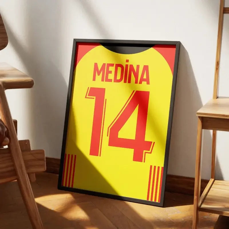 Cadre RC Lens Domicile 2023-2024 – Affiche encadrée personnalisée - Cadre Perso