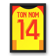 Cadre RC Lens Domicile 2023-2024 – Affiche encadrée personnalisée - Cadre Perso