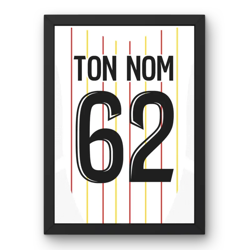 Cadre RC Lens Third 2024-2025 – Affiche encadrée personnalisée - Cadre Perso