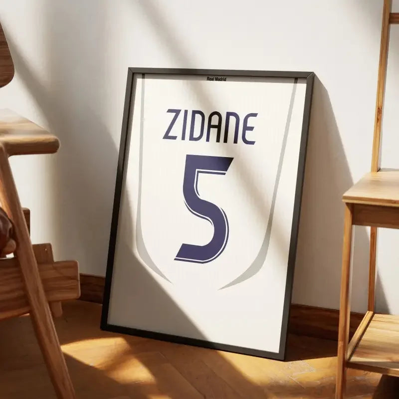 Cadre Real Madrid Domicile 2006-2007 – Affiche encadrée personnalisée - Cadre Perso