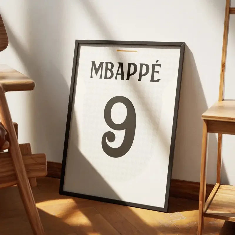 Cadre Real Madrid Domicile 2024-2025 – Affiche encadrée personnalisée - Cadre Perso