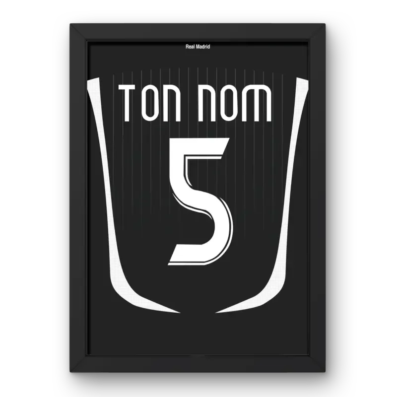 Cadre Real Madrid Extérieur 2006-2007 – Affiche encadrée personnalisée - Cadre Perso