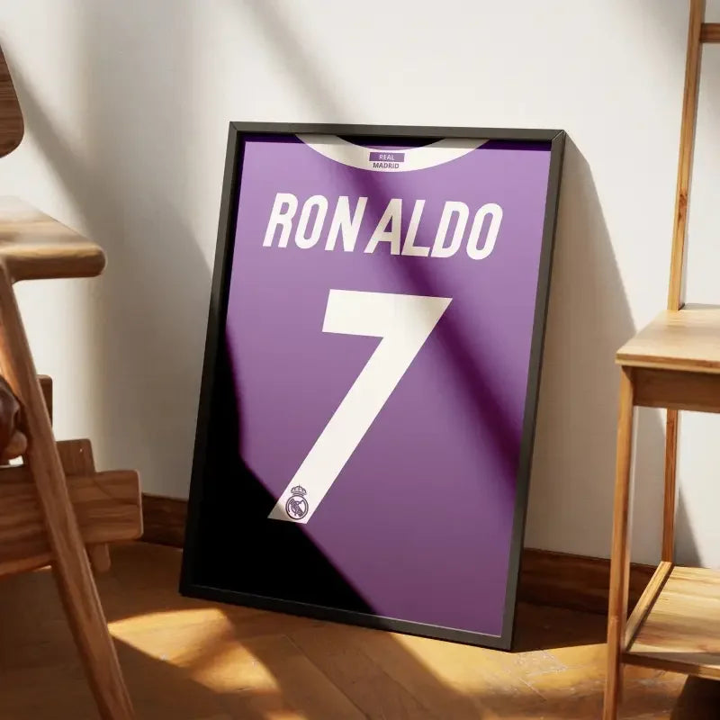 Cadre Real Madrid Extérieur 2016-2017 – Affiche encadrée personnalisée - Cadre Perso