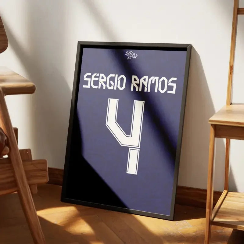 Cadre Real Madrid Extérieur 2021-2022 – Affiche encadrée personnalisée - Cadre Perso