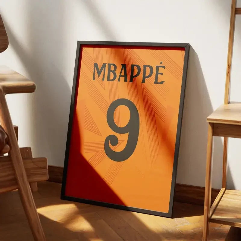 Cadre Real Madrid Extérieur 2024-2025 – Affiche encadrée personnalisée - Cadre Perso